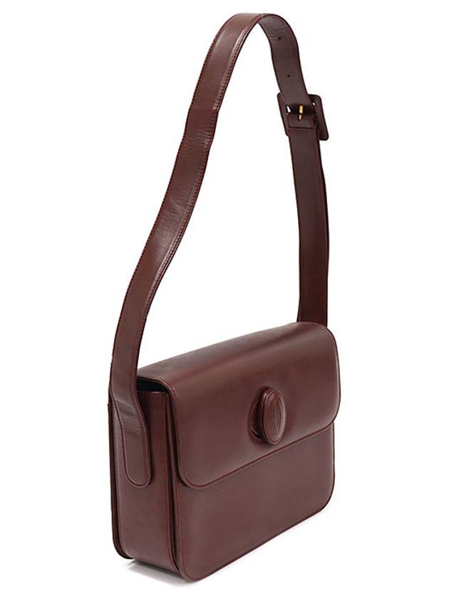 Burgundy leather must ruby line shoulder bag - CARTIER - BALAAN 3