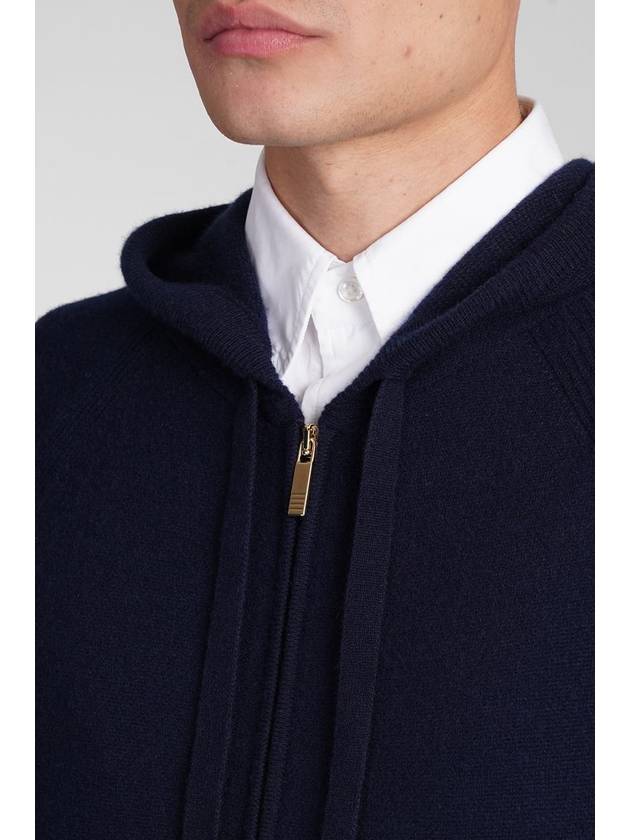 Armband Cashmere Zip-Up Hoodie Navy - THOM BROWNE - BALAAN 6