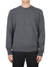 Crew Neck Cashmere Knit Top Grey - MAISON MARGIELA - BALAAN 3