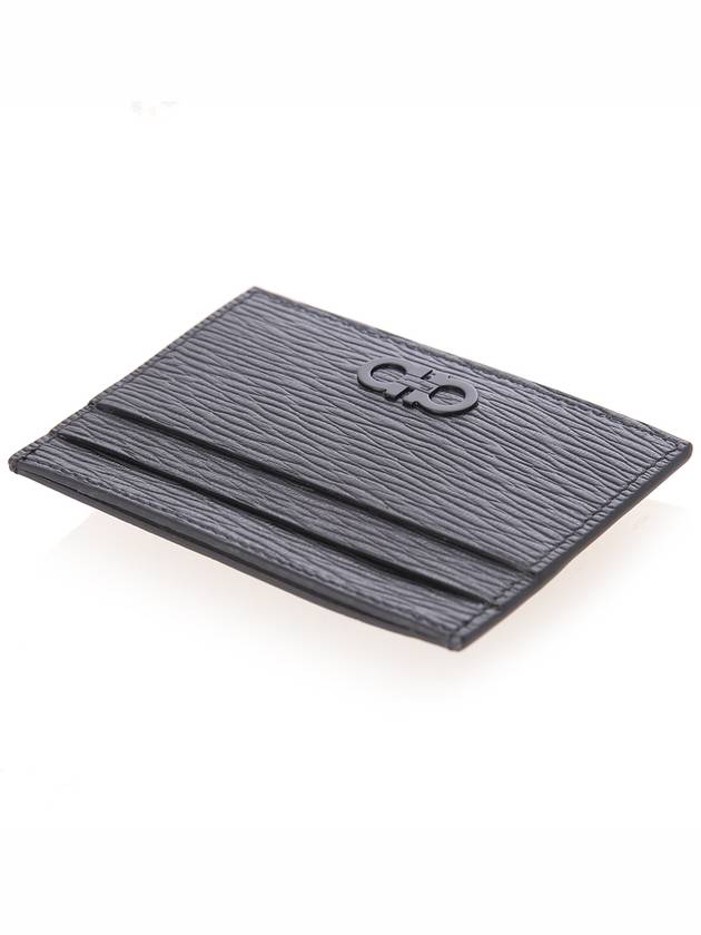 Gancini Card Wallet Black - SALVATORE FERRAGAMO - BALAAN 5