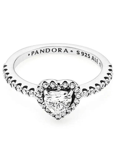 Elevated Heart Sterling Ring Silver - PANDORA - BALAAN 1