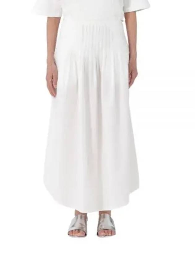 Olympia Midi Pleated Skirt White - A.P.C. - BALAAN 2