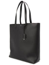 Logo Soft Leather Bold Tote Bag Black - SAINT LAURENT - BALAAN 4