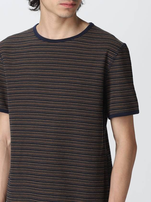 Striped Short Sleeve T-Shirt Navy Brown - OUR LEGACY - BALAAN 4