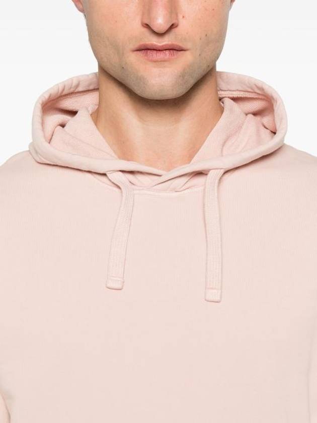 6100045 Organic Cotton Fleece Drawstring Hoodie Rose - STONE ISLAND - BALAAN 6