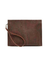 Paisley Print Clutch Bag Brown - ETRO - BALAAN 3