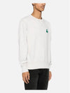 Mike Logo Cotton Sweatshirt Ecru - ISABEL MARANT - BALAAN 4