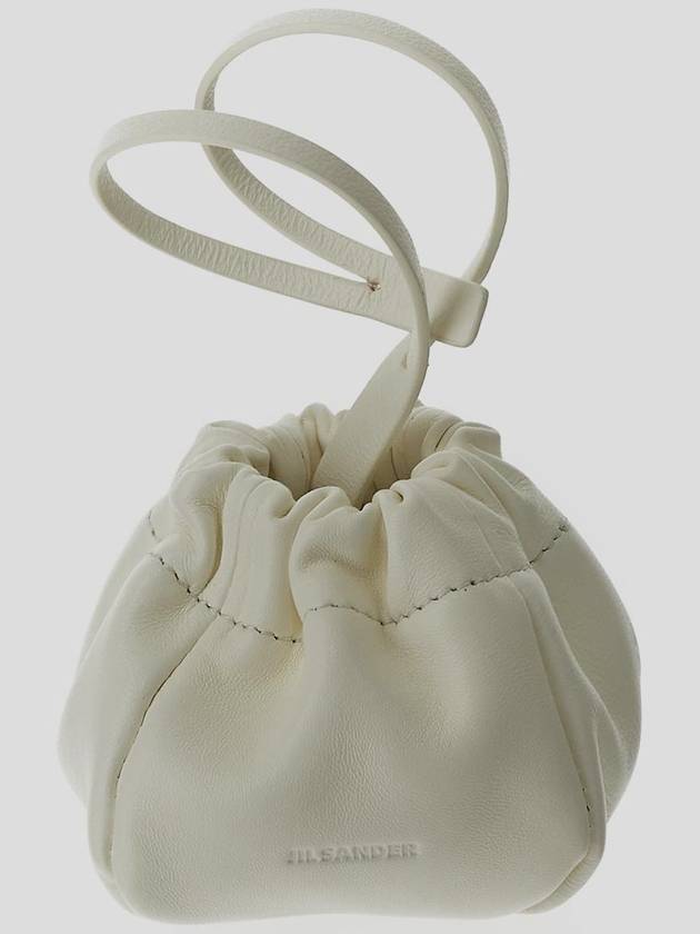 Women's Ripple Mini Pouch Bucket Bag White - JIL SANDER - BALAAN 2