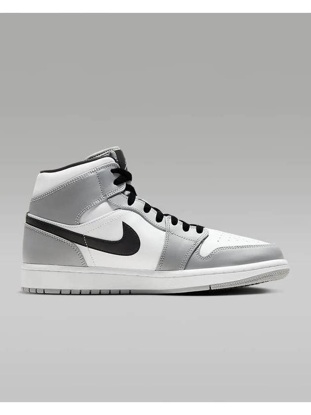 Jordan 1 Mid Chicago High Top Sneakers Mid Light Smoke Grey - NIKE - BALAAN 5