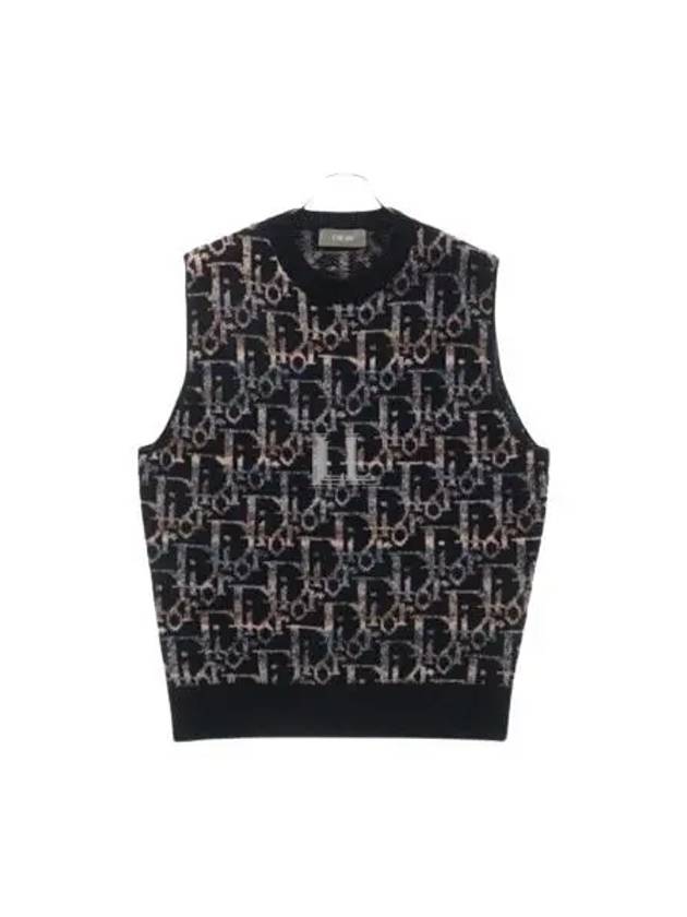 Jacquard Knit Vest Purple - DIOR - BALAAN 2