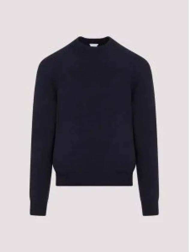 Crew Neck Cashmere Knit Top Navy - BOTTEGA VENETA - BALAAN 2