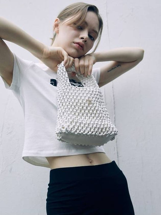 MINI NETTING BAG_IVORY - ANOETIC - BALAAN 1