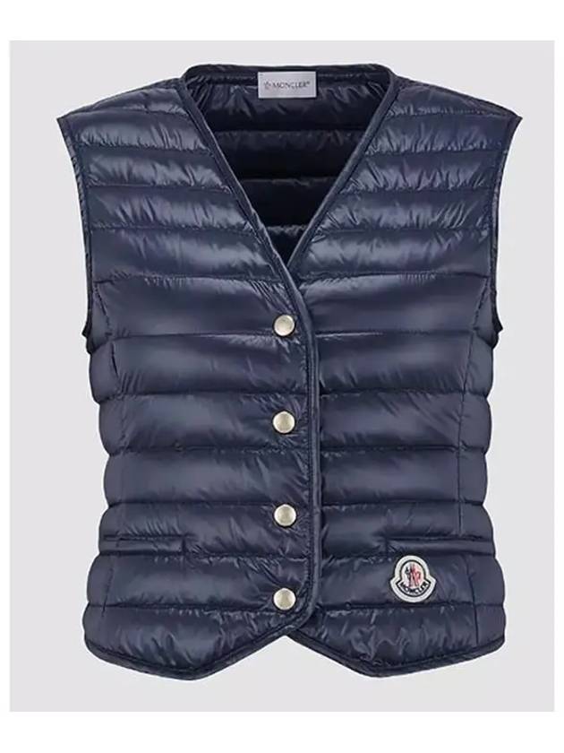 Women's Down Vest Night Blue - MONCLER - BALAAN 3