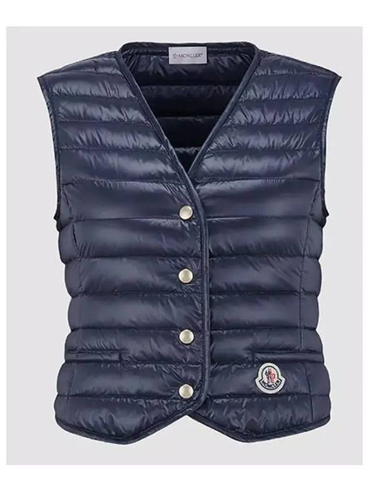 Women's Down Vest Night Blue - MONCLER - BALAAN 2