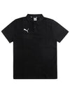 Men's Team Goal Casual Polo Shirt Black - PUMA - BALAAN 3