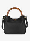 Diana Small Leather Tote Shoulder Bag Black - GUCCI - BALAAN 2