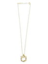 Gancini Pendant Necklace Gold - SALVATORE FERRAGAMO - BALAAN 3