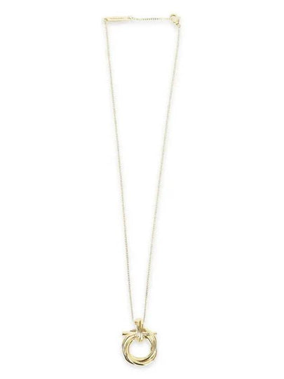 Gancini Pendant Necklace Gold - SALVATORE FERRAGAMO - BALAAN 2