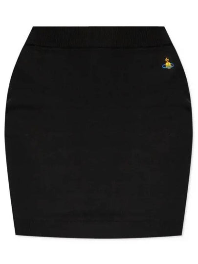 Logo Bea Mini H Line Skirt Black - VIVIENNE WESTWOOD - BALAAN 2