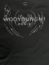 Wave Graphic Back Logo Short Sleeve T-Shirt Black - WOOYOUNGMI - BALAAN 4