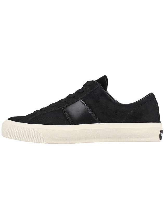 Suede Low Top Sneakers Black - TOM FORD - BALAAN 4