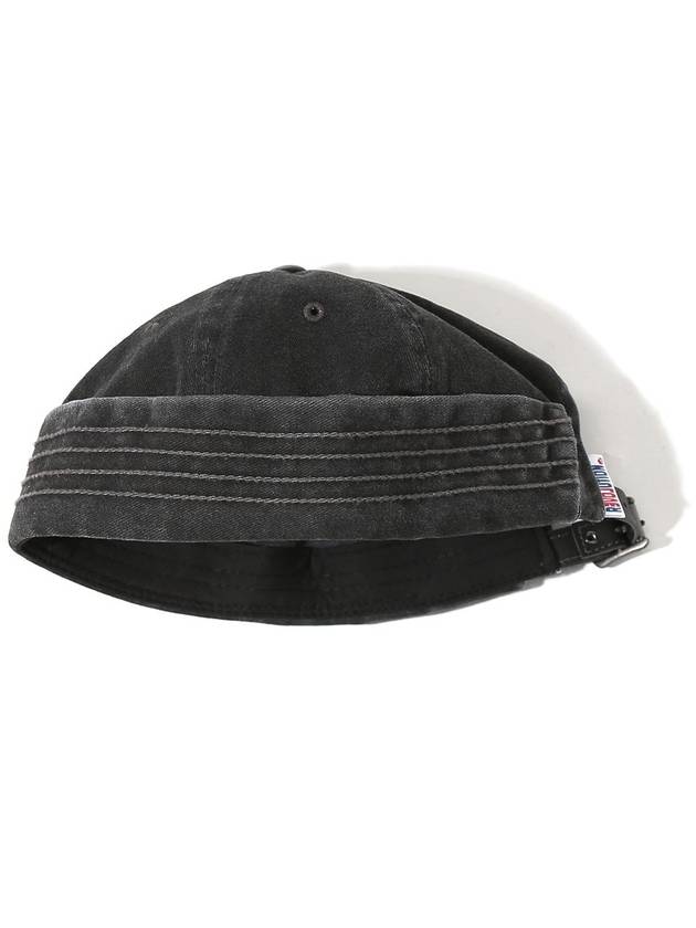 Washed Cotton Watch Cap Charcoal - OGARP - BALAAN 3