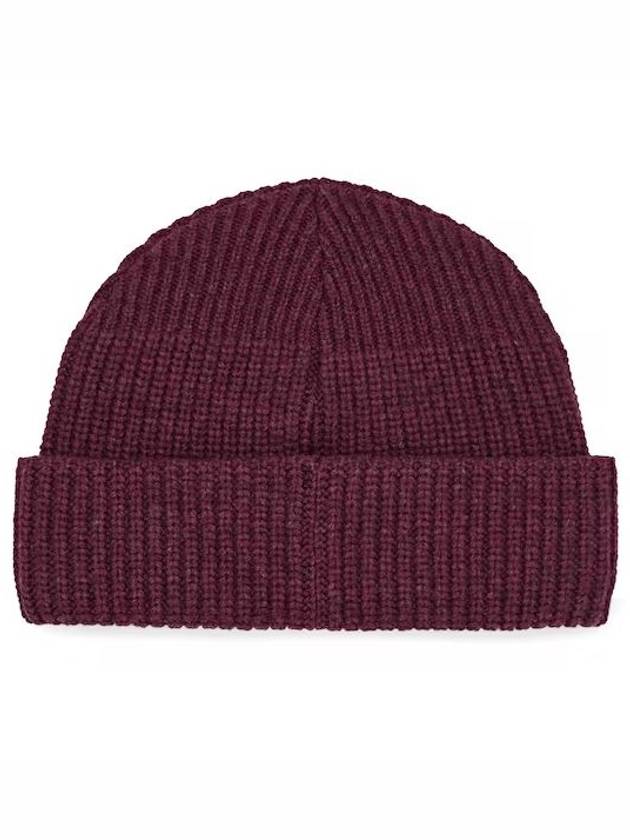 Sporty ORB Logo Beanie Burgundy Color - VIVIENNE WESTWOOD - BALAAN 4