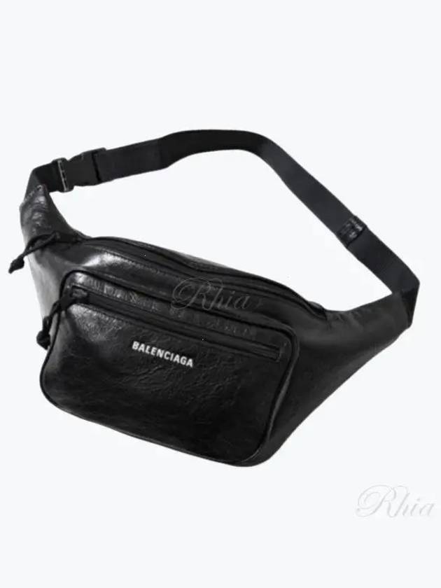 Explorer Logo Belt Bag Black - BALENCIAGA - BALAAN 2