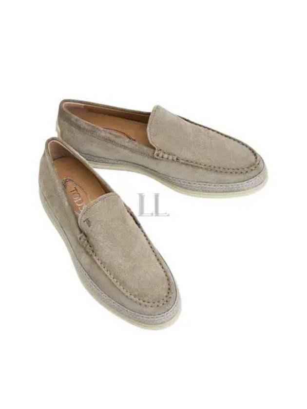 Men's Suede Slip-ons Loafers Beige - TOD'S - BALAAN 2