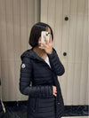 Barbel Quilting Hooded Down Long Padding Jacket Black - MONCLER - BALAAN 2