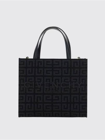 Mini G-Tote Shopping Bag In 4G Embroidery Black - GIVENCHY - BALAAN 2