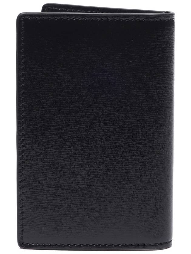 Men's Logo Plaque Leather Long Wallet Black - TOD'S - BALAAN 5