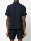 Men's RWB Tab Stripe Short Sleeve Shirt Navy - THOM BROWNE - BALAAN 6