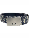 Oblique Jacquard Belt Black Beige - DIOR - BALAAN 2