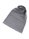 GG Reversible Line Wool Muffler Grey - GUCCI - BALAAN 5