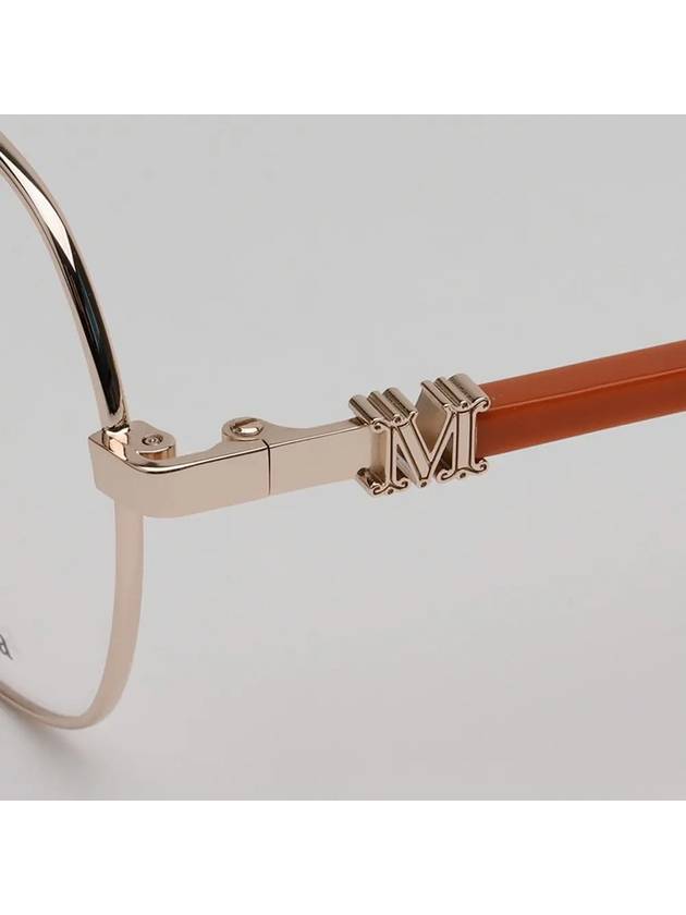 Glasses frame MM5034 028 round gold frame glasses - MAX MARA - BALAAN 5