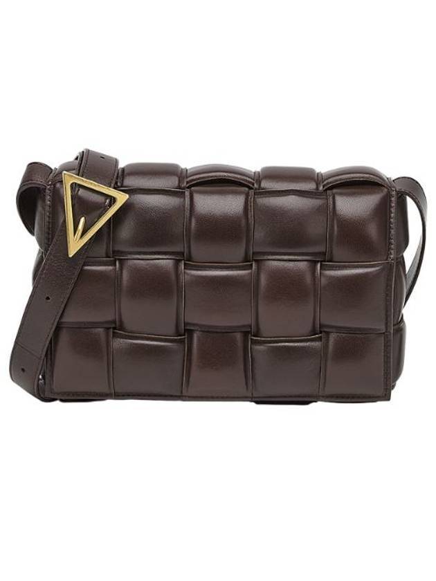 Gold Padded Cassette Cross Bag Fondente - BOTTEGA VENETA - BALAAN 3