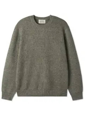 Wool Blend Sweater Khaki - BLACKBROWN - BALAAN 1