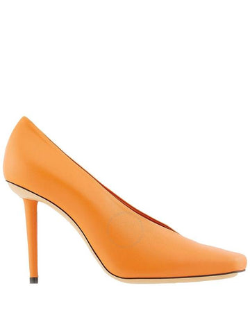 Burberry Ladies Bright Orange Diamond 100 Pumps Brand Size 39.5 US Size 9.5 - BURBERRY - BALAAN 1