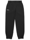 WOVEN BANDING JOGGER PANTS BLACK WOMAN - MALBON GOLF - BALAAN 1