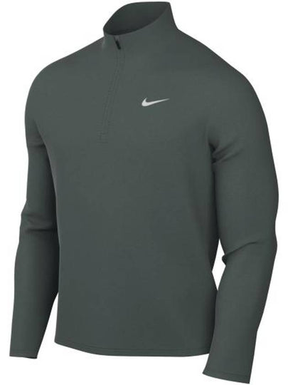 Men's Dry Fit Pacer Half Zip Long Sleeves T Shirt Green - NIKE - BALAAN 2