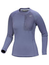 Kyanite Baselayer Crew Neck Long Sleeve T-Shirt Blue - ARC'TERYX - BALAAN 2