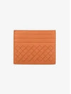 Intrecciato Weaving Card Wallet Orange - BOTTEGA VENETA - BALAAN 2