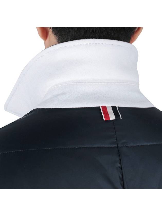 Men's 4 Bar Stripe Matte Finish Padding Navy - THOM BROWNE - BALAAN 10