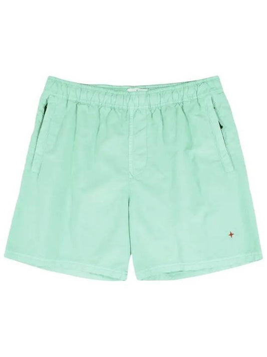 Men's Back Logo Marina Shorts Green - STONE ISLAND - BALAAN 1