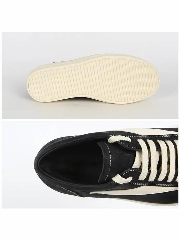 Vintage Leather Low Top Sneakers Black - RICK OWENS - BALAAN 5