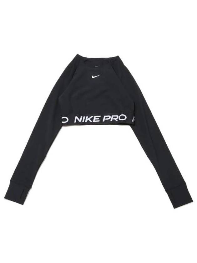 Pro 365 Dri Fit Crop Long Sleeve T-Shirt Black - NIKE - BALAAN 2