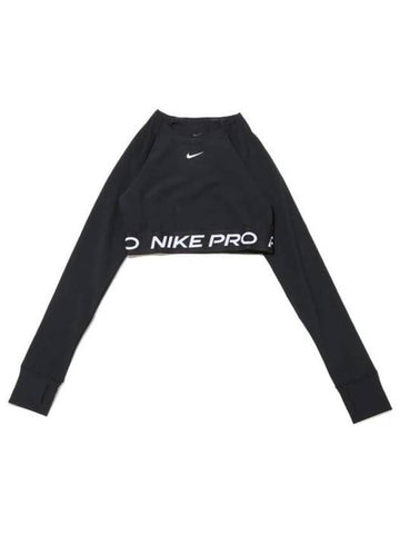 Pro 365 Dri Fit Crop Long Sleeve T-Shirt Black - NIKE - BALAAN 1