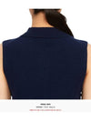 Polo Collar Vest Navy - GANNI - BALAAN 10