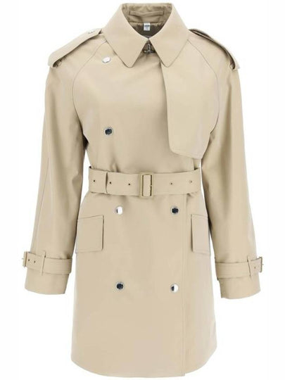 Women's Tri-layer Gabardine Trench Coat Honey - BURBERRY - BALAAN 2